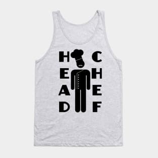 Head Chef Kitchen Boss Pictogram Tank Top